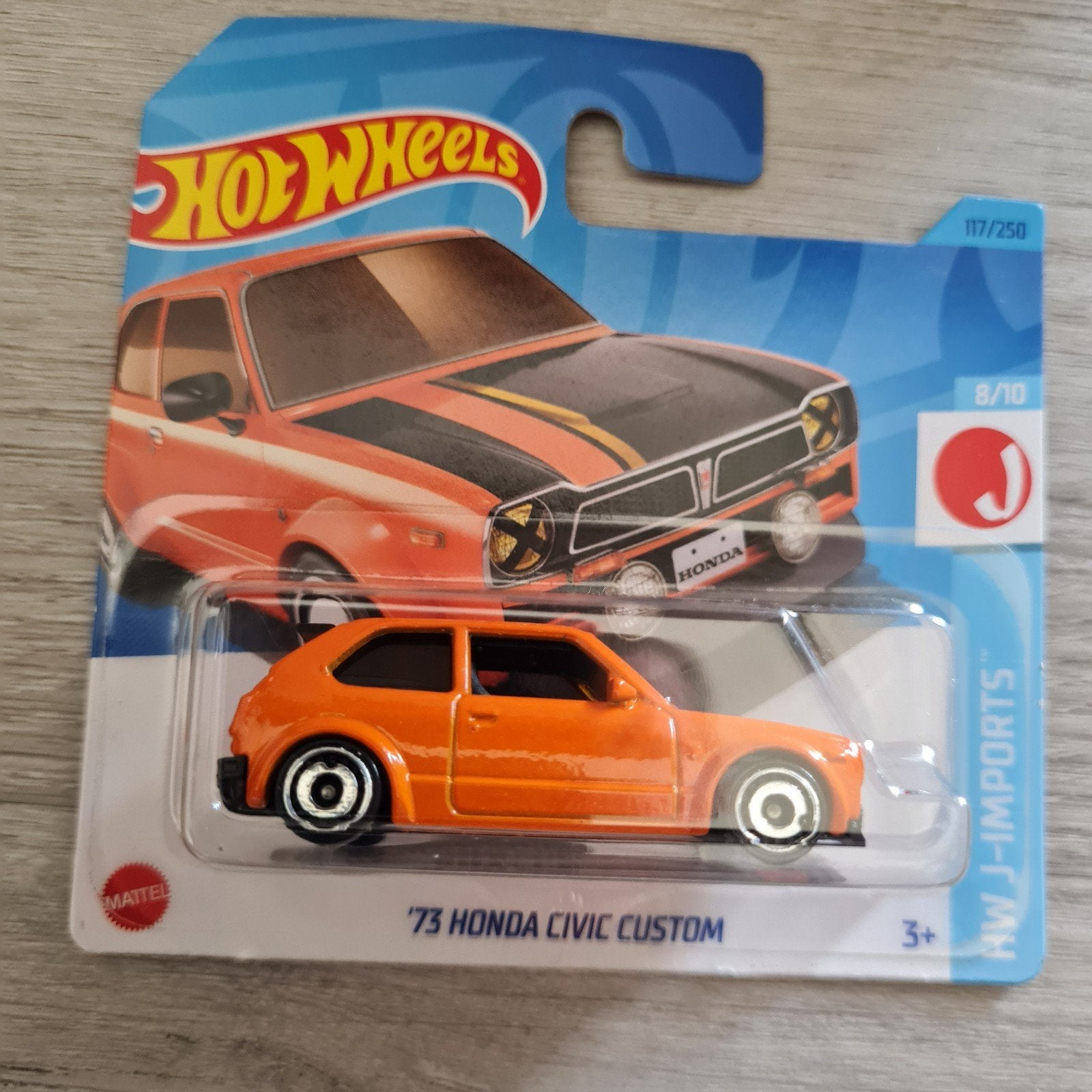 Hotwheels 1:64 '73 Honda Civic Custom, Hobby en Vrije tijd, Modelauto's | Overige schalen, Ophalen of Verzenden, Nieuw, Auto