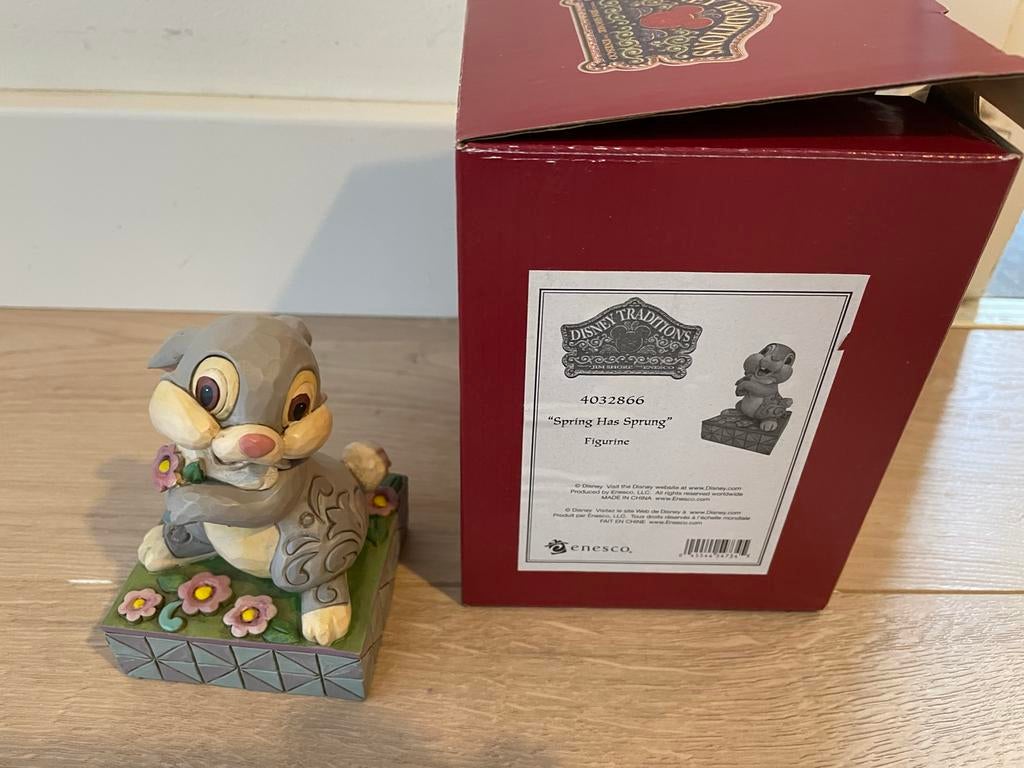 Thumper bambi stampertje bambi Jim Shore Disney Traditions, Ophalen of Verzenden, Bambi of Dumbo, Nieuw, Beeldje of Figuurtje