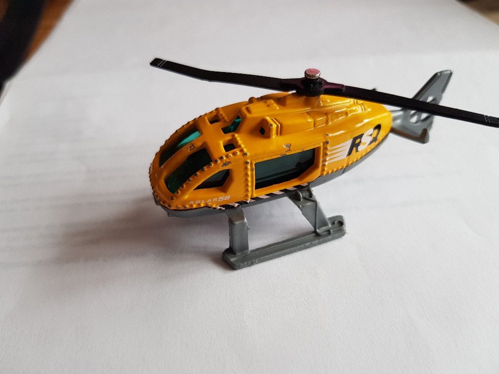 Matchbox rescue helicopter mb541, Ophalen of Verzenden, Zo goed als nieuw, Schaalmodel