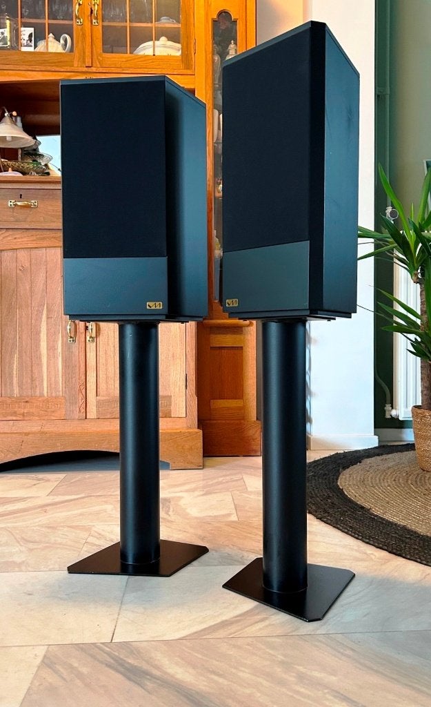 Van Medevoort AD6.5 set op Originele Stands, Audio, Tv en Foto, Vloerstaande luidspreker, Zo goed als nieuw, 60 tot 120 watt, Ophalen