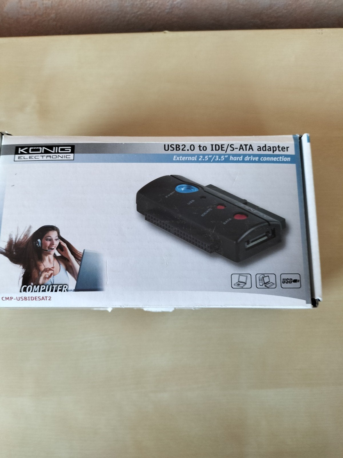 König USB 2.0 naar IDE/S-ATA adapter voor harde schijven, Ophalen, Server, HDD, 2.5"/3.5"