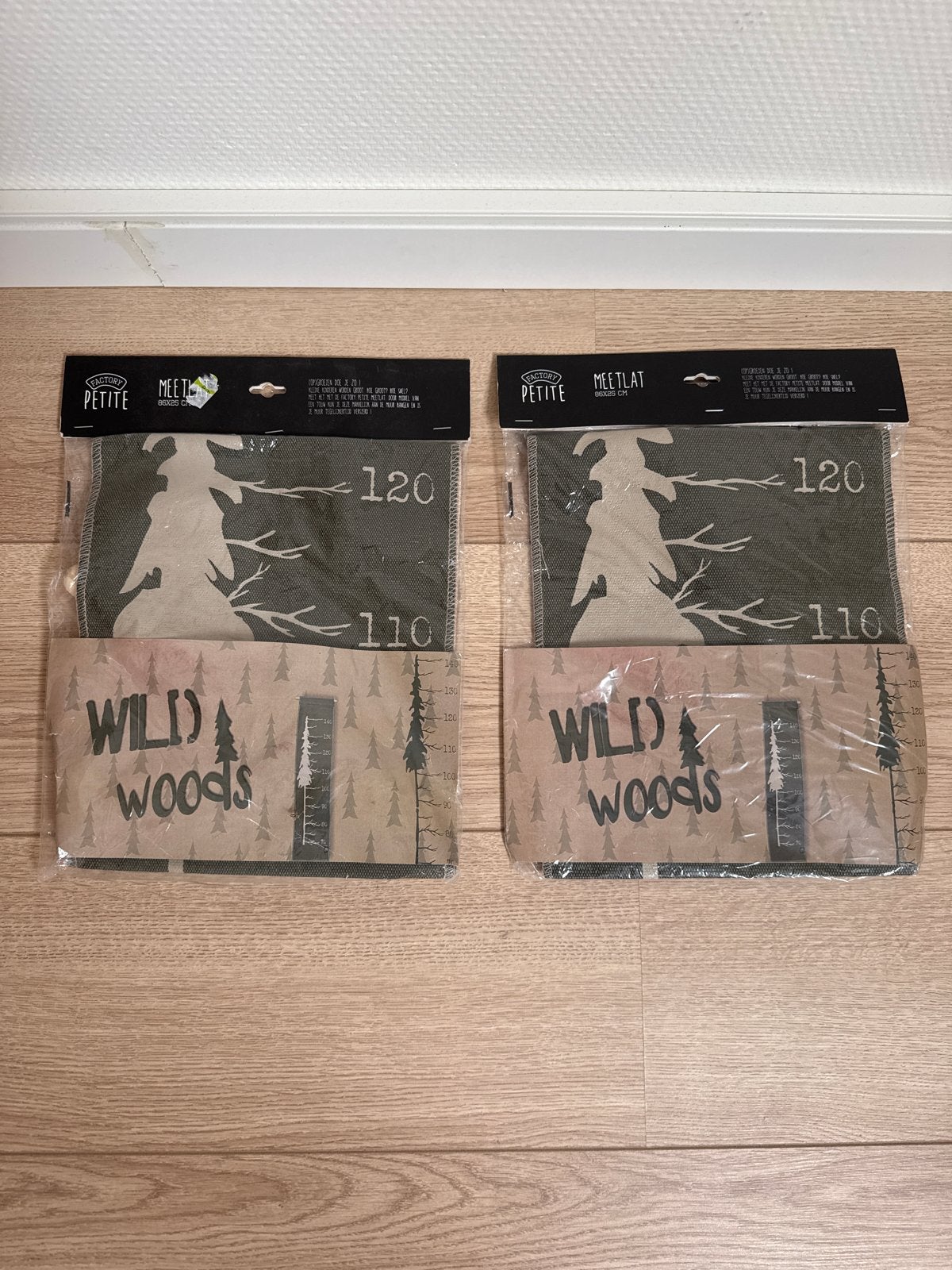 2x Factory Petite Wild Woods Meetlat - nieuw!, Ophalen, Nieuw, Wanddecoratie, Ophangbaar