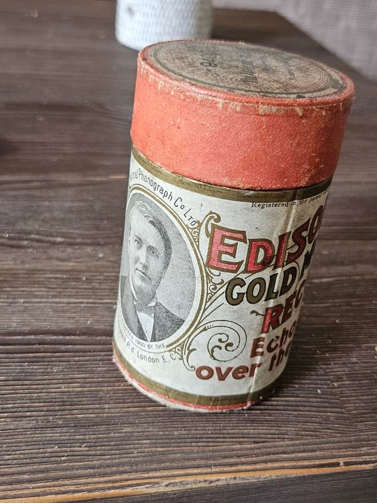 Edison Gold Moulded Record verpakking / leeg, Antiek en Kunst, Ophalen of Verzenden