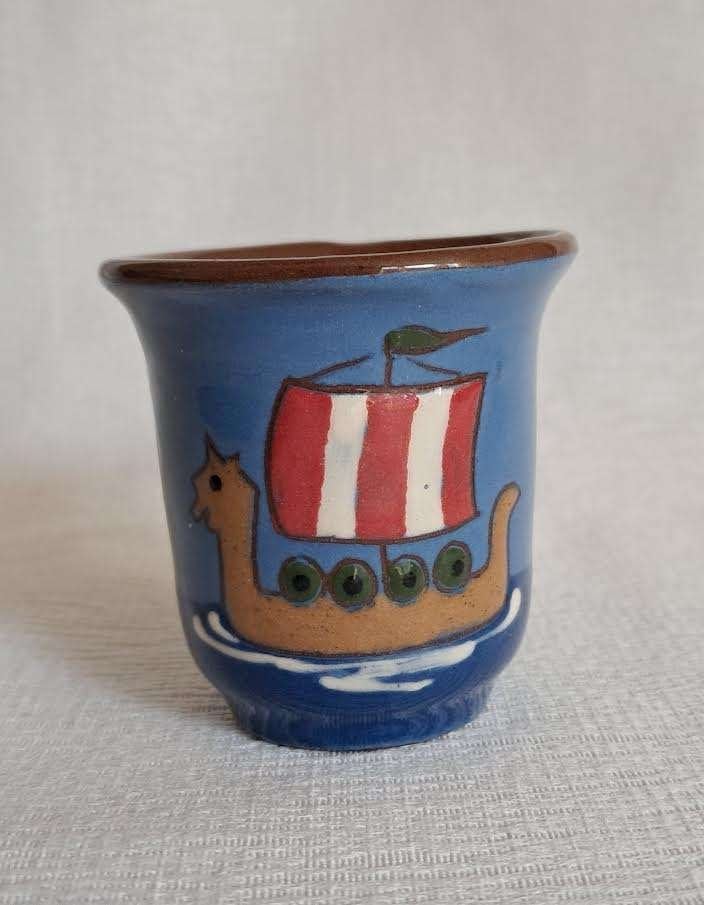 Vintage Noors Viking borrelglas Arnolds Sørvarn (Stavern), Verzamelen, Glas en Borrelglaasjes, Ophalen of Verzenden, Zo goed als nieuw