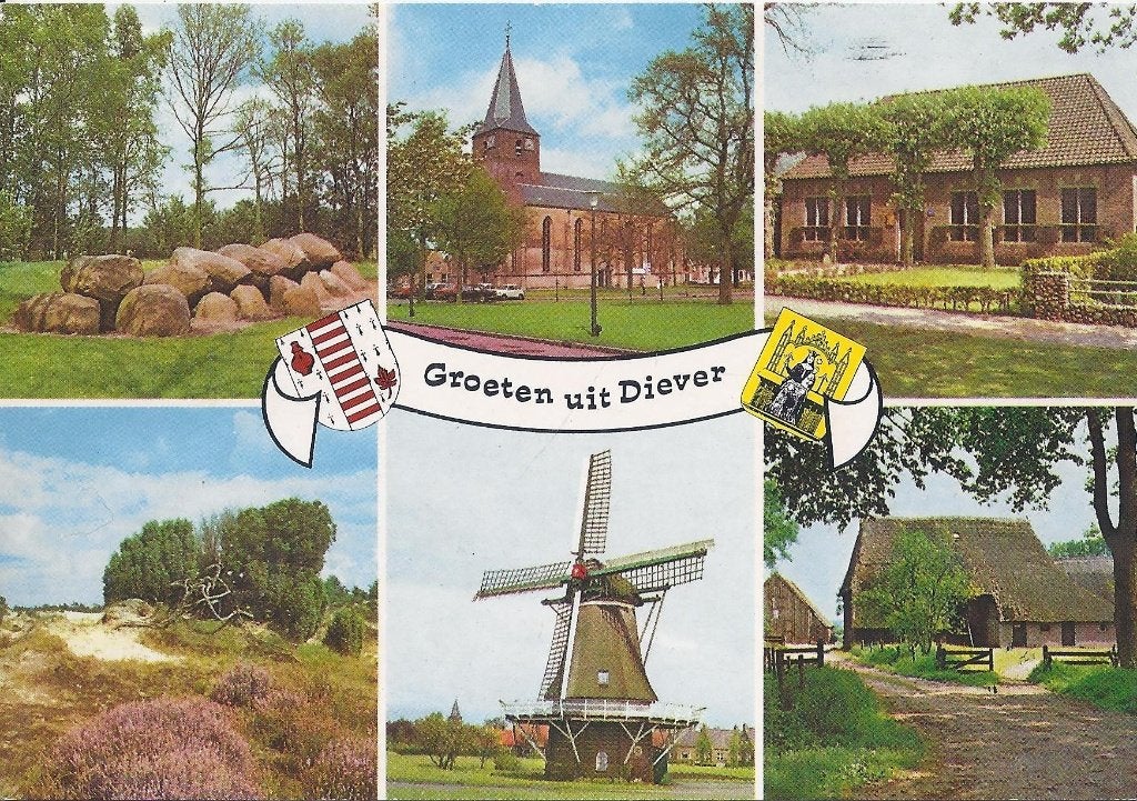 Diever Gelopen Ansichtkaart ( A944 ), Ophalen of Verzenden, 1960 tot 1980, Gelopen