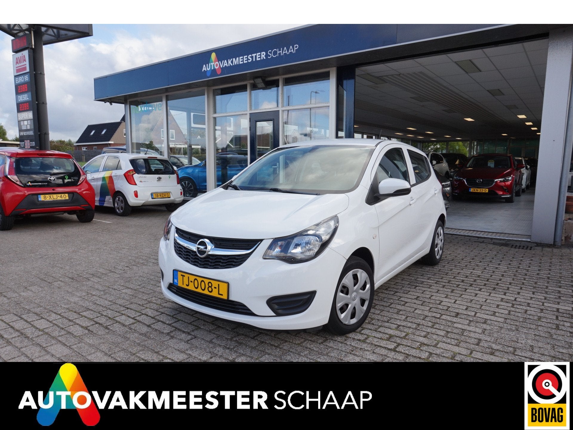 Opel KARL 1.0 ecoFLEX Edition Incl nw apk/beurt & 6 mnd 100%, Auto's, Opel, 839 kg, Stof, Wit, Origineel Nederlands
