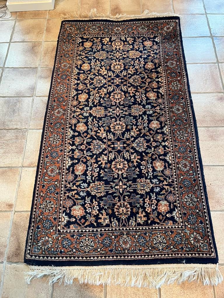 Handgeknoopt tapijt, Ophalen, Gebruikt, Rechthoekig, 200 cm of meer