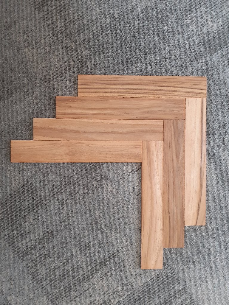 Teak latten/strippen 6x70mm - wandbekleding - meubelwerk oid, Planken, Nieuw, Ophalen of Verzenden, Hardhout