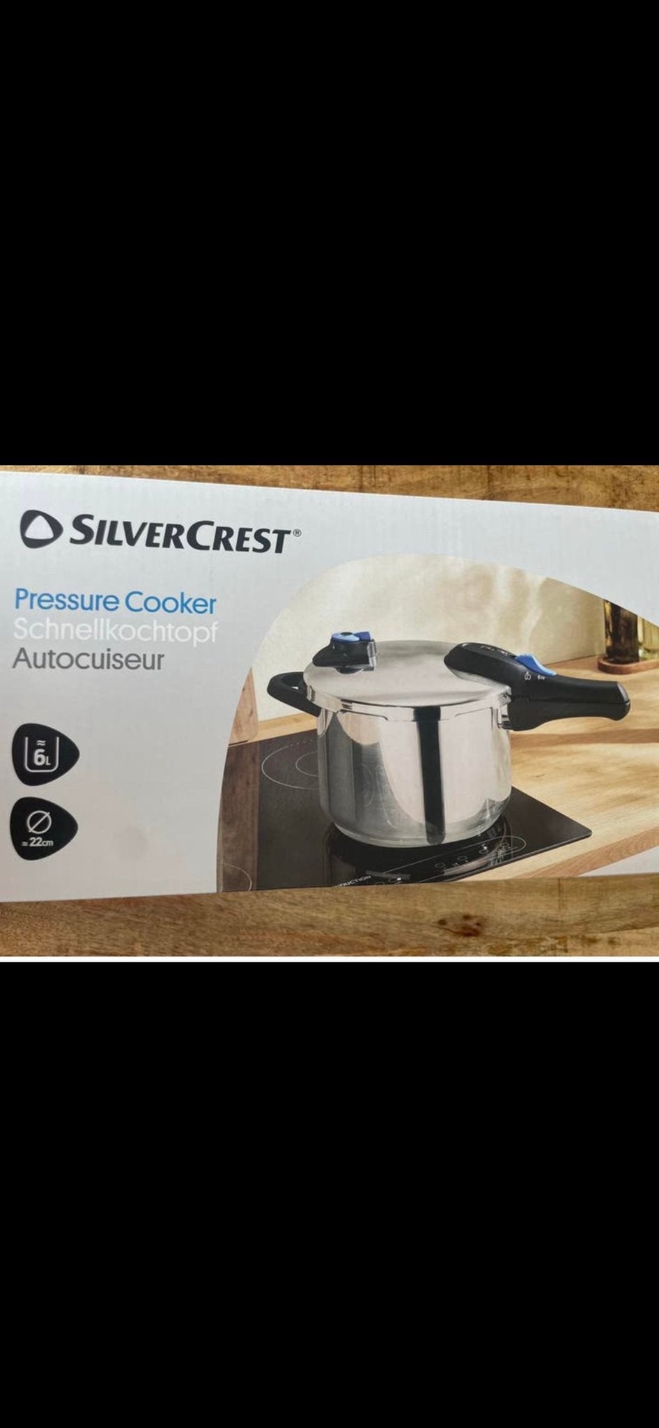 Silvercrest Snelkookpan 6L - Nieuw in doos, Ophalen of Verzenden, Nieuw