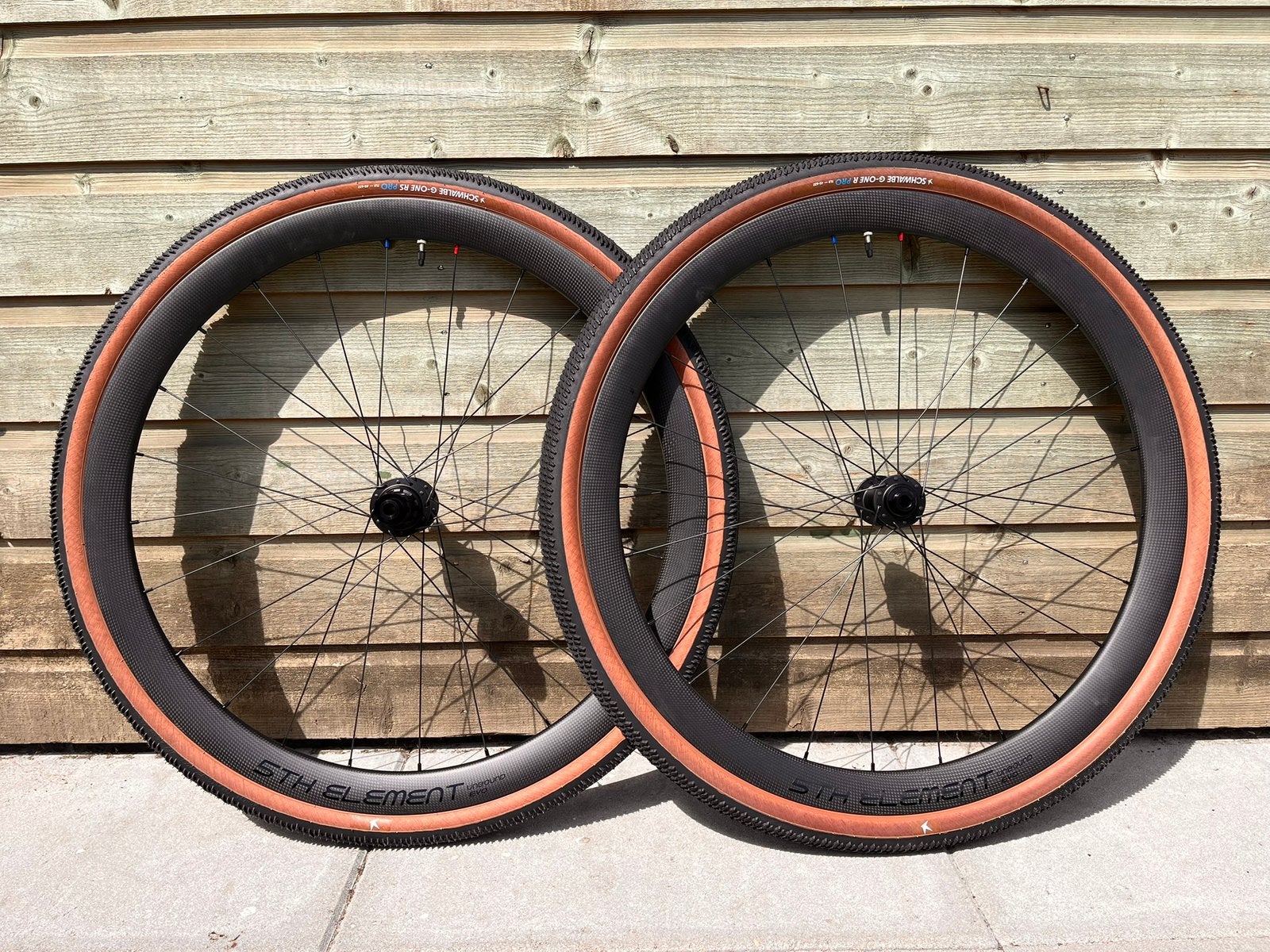 5th Element gravel / race wielset inclusief Schwalbe G-One, Ophalen of Verzenden, Nieuw, Wiel, Carbon