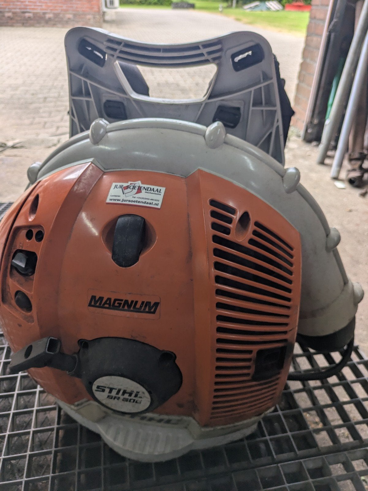 Te koop Stihl br 600 bladblazer, Tuin en Terras, Bladblazers, Ophalen, Gebruikt, Benzine