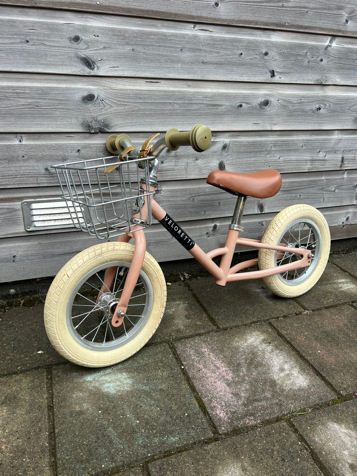 Veloretti loopfiets roze, Ophalen, Gebruikt, Minder dan 16 inch