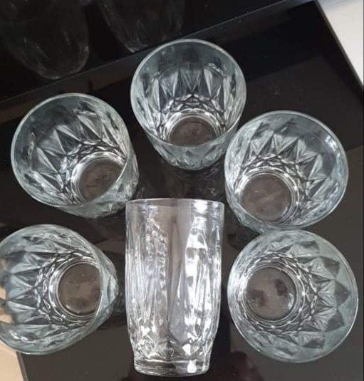 6 mooi kristallen glazen., Antiek en Kunst, Ophalen of Verzenden