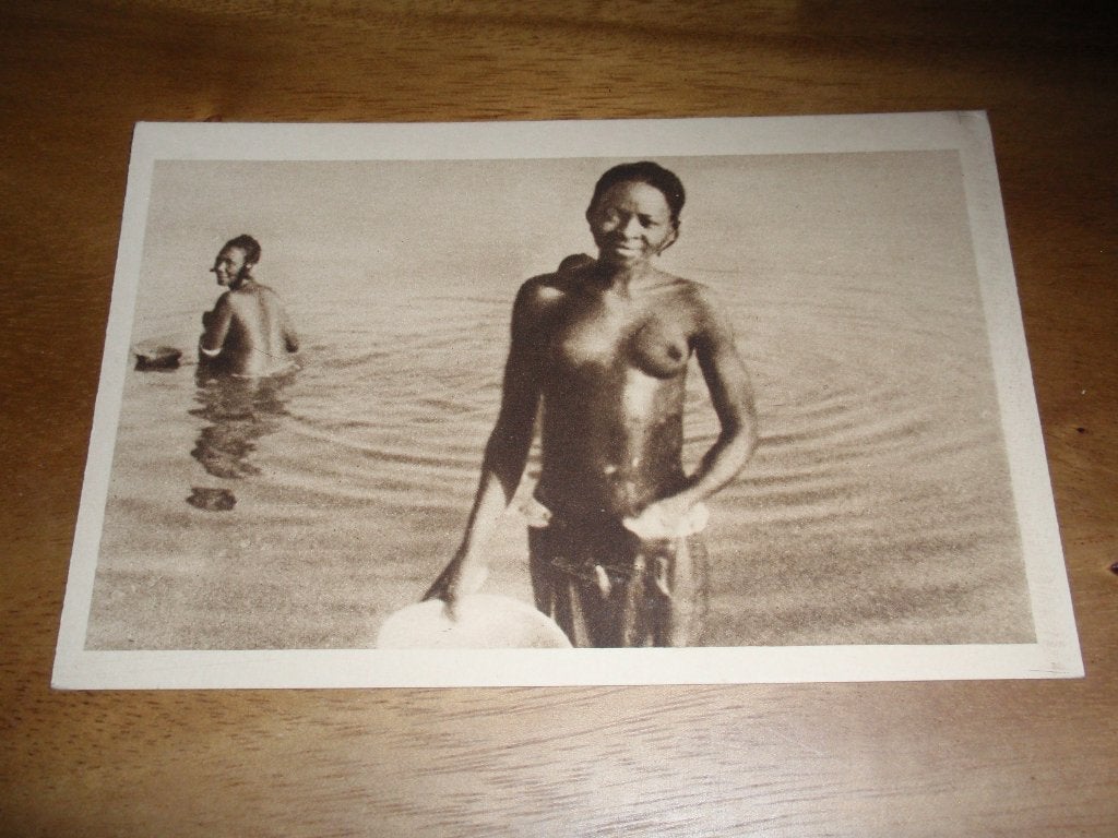 Afrika Images Etnografie Algerije Dakar Vrouw Rivier Naakt, Verzamelen, Ansichtkaarten | Themakaarten, Verzenden, 1920 tot 1940