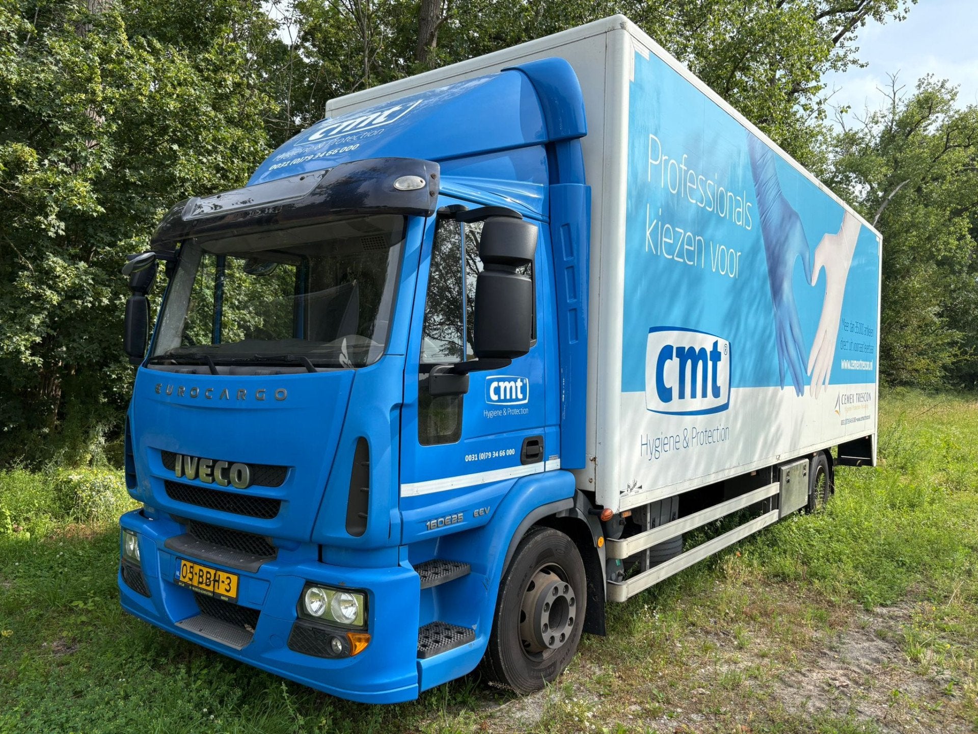 Iveco ML160E25/P EEV Koffer 8m. + Lift + Klima (bj 2012), Automaat, Euro 5, Zwart, Blauw