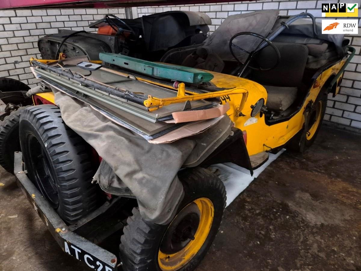 Willys JEEP MB 1942 met extra body, Auto's, Jeep, Trekhaak, Overige carrosserieën, Handgeschakeld