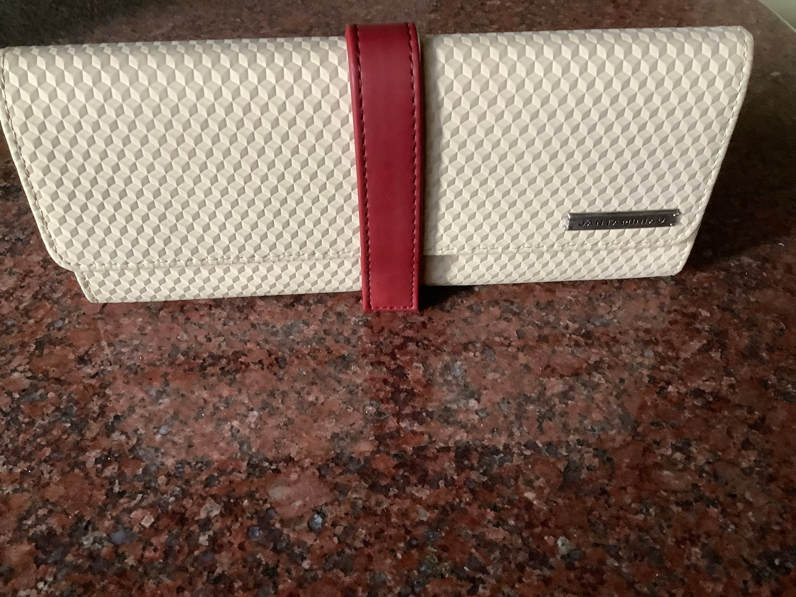 Stijlvol KLM avondtasje/clutch - Zo goed als nieuw, Ophalen of Verzenden, Zo goed als nieuw, Beige, Avondtasje