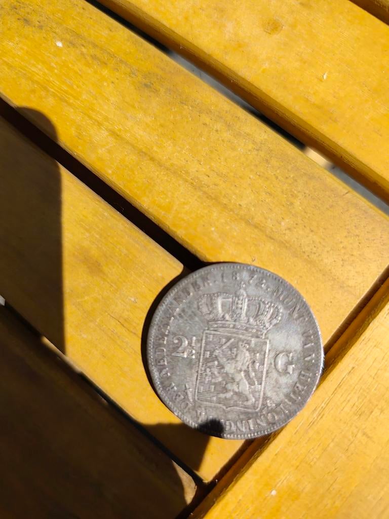 Zilveren 2,5 Gulden Willem III uit 1872, Ophalen