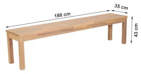 KARWEI tuinbank Hugo 180 cm light teak acaciahout, Tuin en Terras, Ophalen of Verzenden, Zo goed als nieuw, Hout