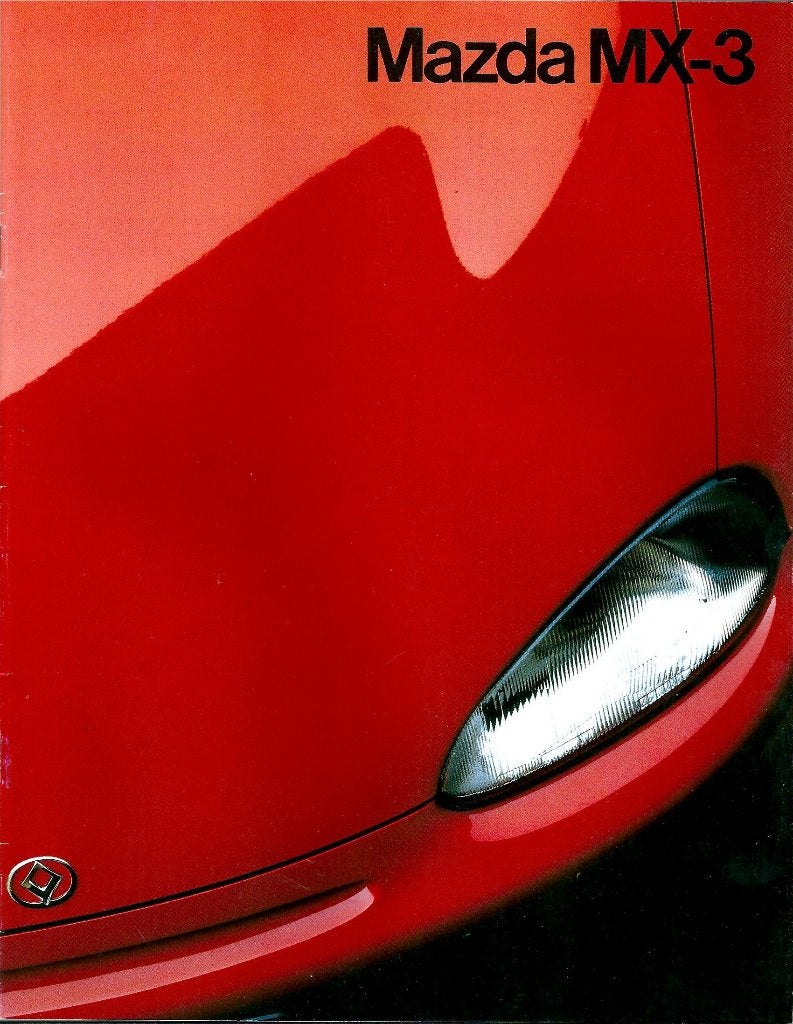 Brochure Mazda MX-3 1992, Ophalen of Verzenden, Gelezen, Mazda