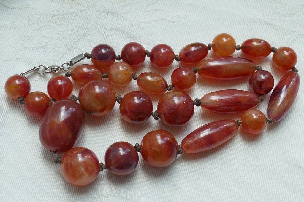 Grote Barnstenen Ketting, Verzenden, Overige materialen, Ketting