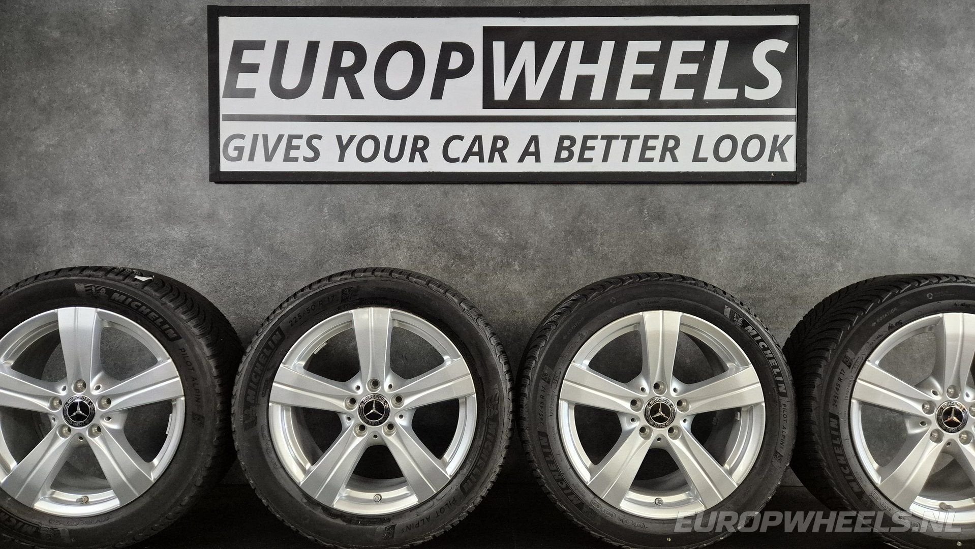 17 inch Mercedes velgen C klasse W206 S206 winterbanden DEMO, Gebruikt, -, -, Banden en Velgen
