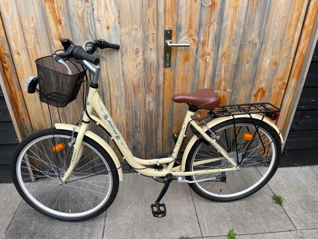Damesfiets Excel Ascot - Crème - 43 cm, Fietsen en Brommers, Gebruikt, Velgrem, Handrem, Ophalen