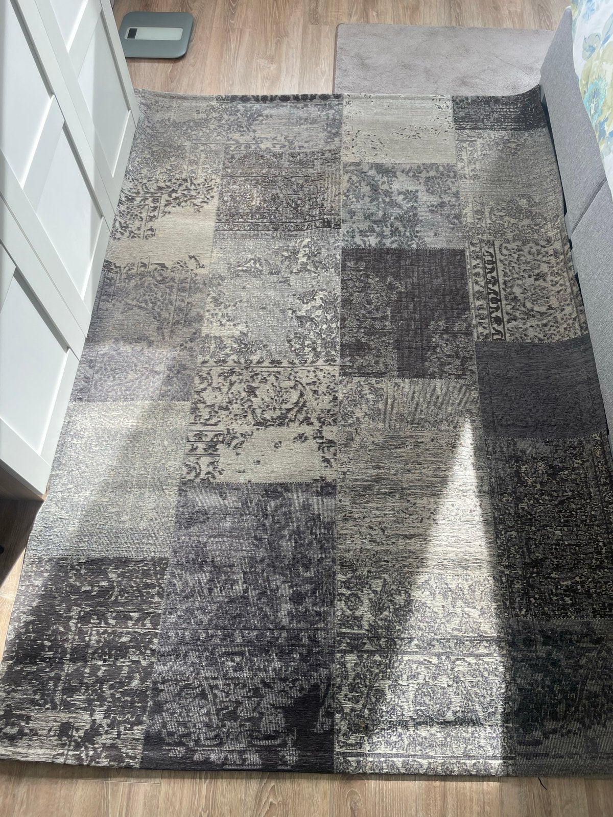 Novel Venezia Vloerkleed 165x230 cm - Grijs Patchwork, Ophalen, 150 tot 200 cm, 200 cm of meer, Zo goed als nieuw