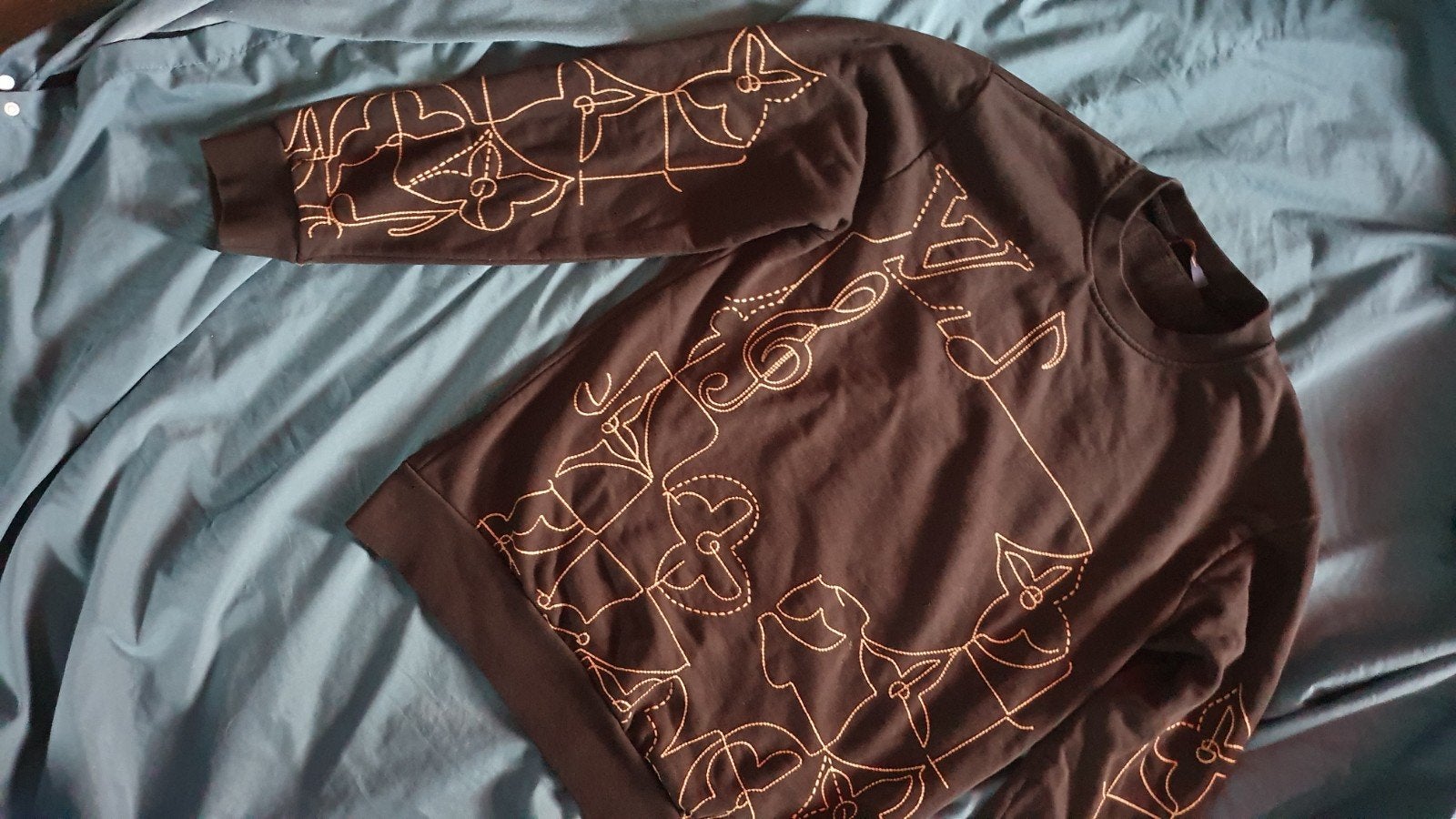 Louis Vuitton Music Line-trui, Ophalen of Verzenden, Gedragen, Zwart, 80 tot 90 cm
