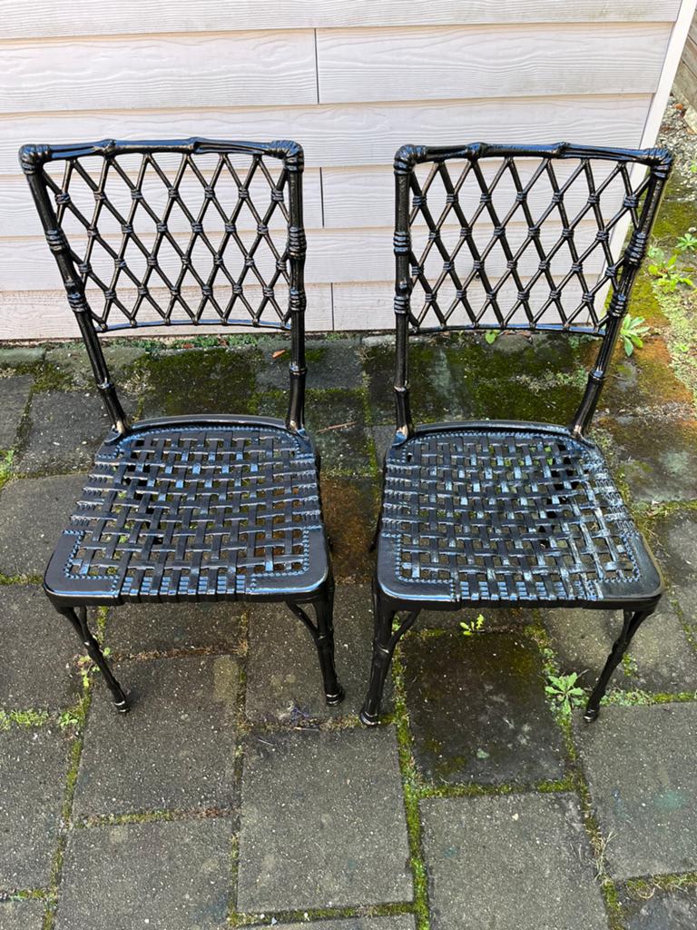 Mooie Bistro Set, Tuin en Terras, Tuinstoelen, Zo goed als nieuw, Metaal, Ophalen