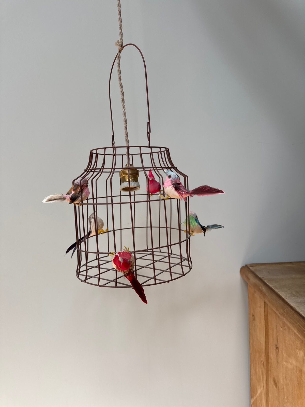 Dutch Dilight Vogeltjes Hanglamp - Uniek & Speels, Ophalen, Gebruikt, Metaal, E27 (groot)