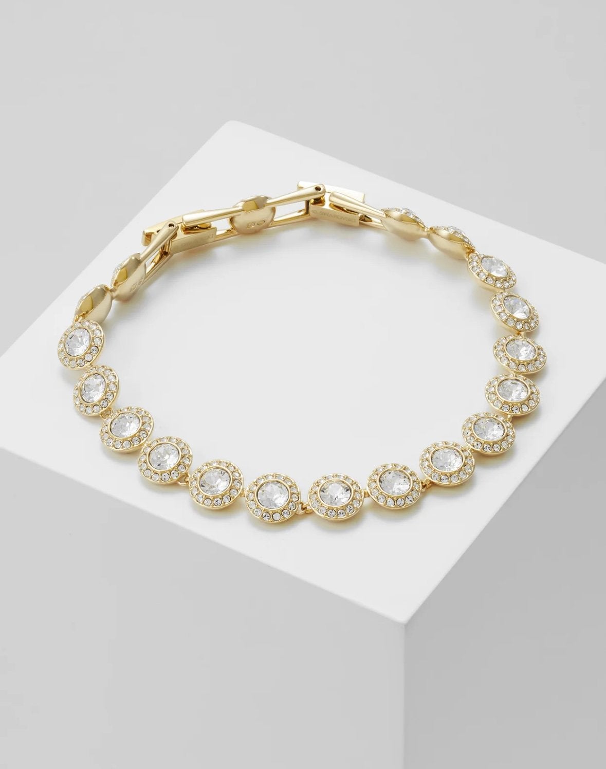 Swarovski Armband Una Angelic Tennis Origineel, Sieraden, Tassen en Uiterlijk, Ophalen, Zo goed als nieuw, Goud