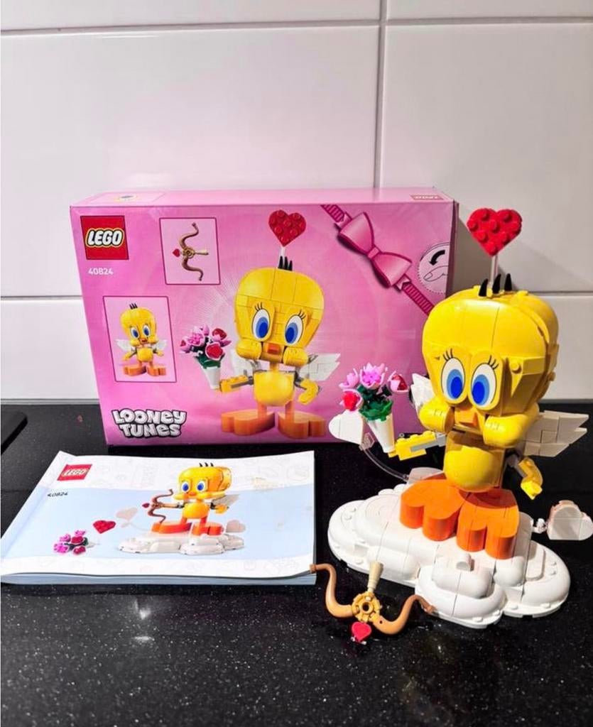 LEGO Looney Tunes 40824 Lieve Tweety (met doos), Ophalen of Verzenden, Zo goed als nieuw, Complete set, Lego