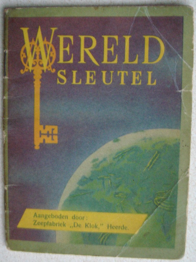 Wereld sleutel met 28 landkaarten uitg. Zeepfabriek De Klok, Gelezen, Overige atlassen, Ophalen of Verzenden, 1800 tot 2000