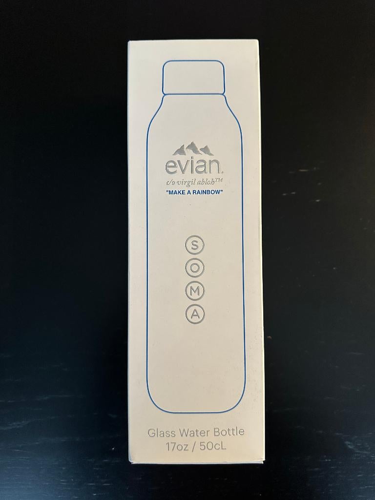 Evian Soma limited edition water bottle, Ophalen of Verzenden, Zo goed als nieuw
