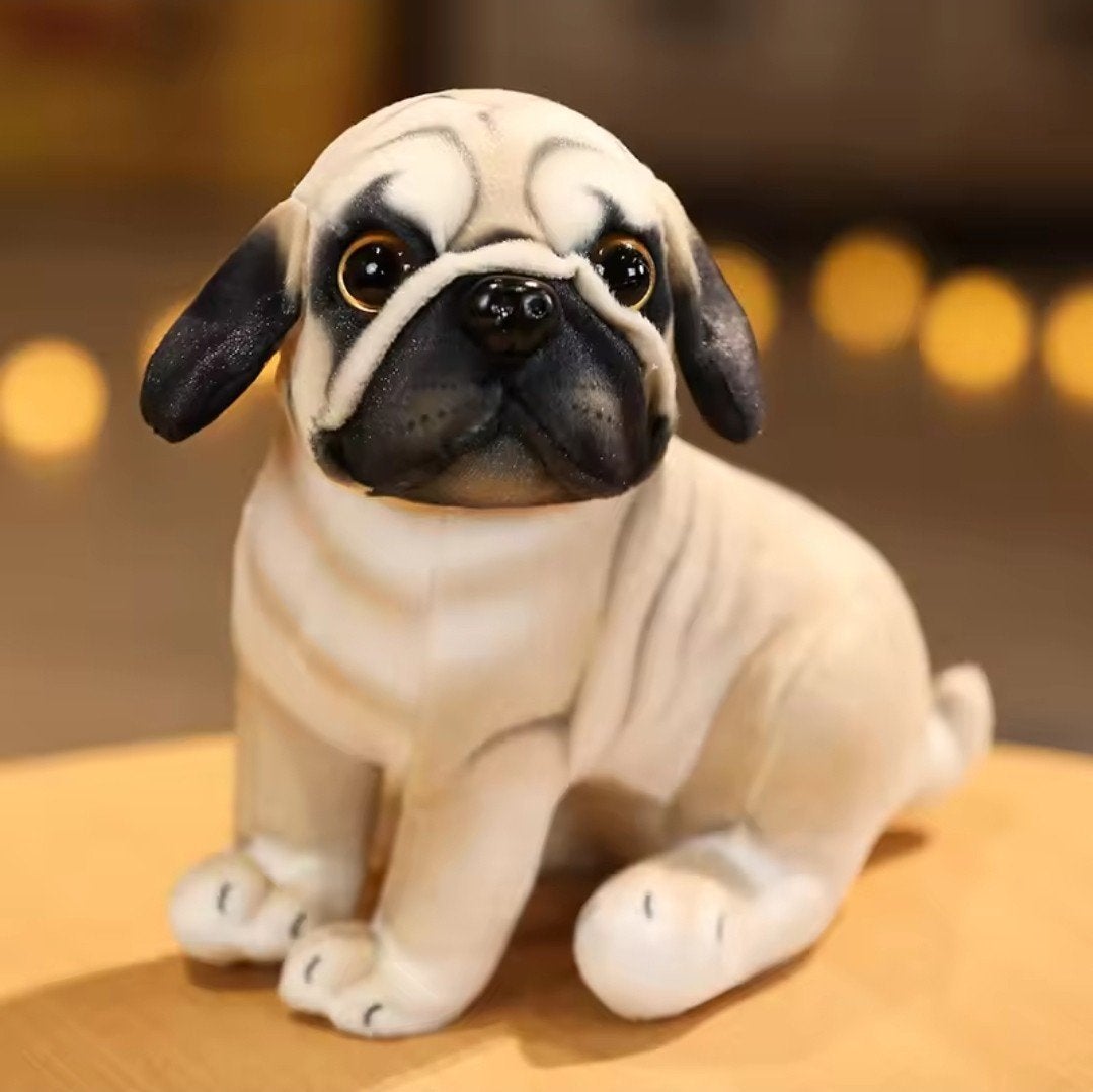 Mopshond knuffel - Helemaal nieuw, Ophalen of Verzenden, Nieuw, Beige, Hond
