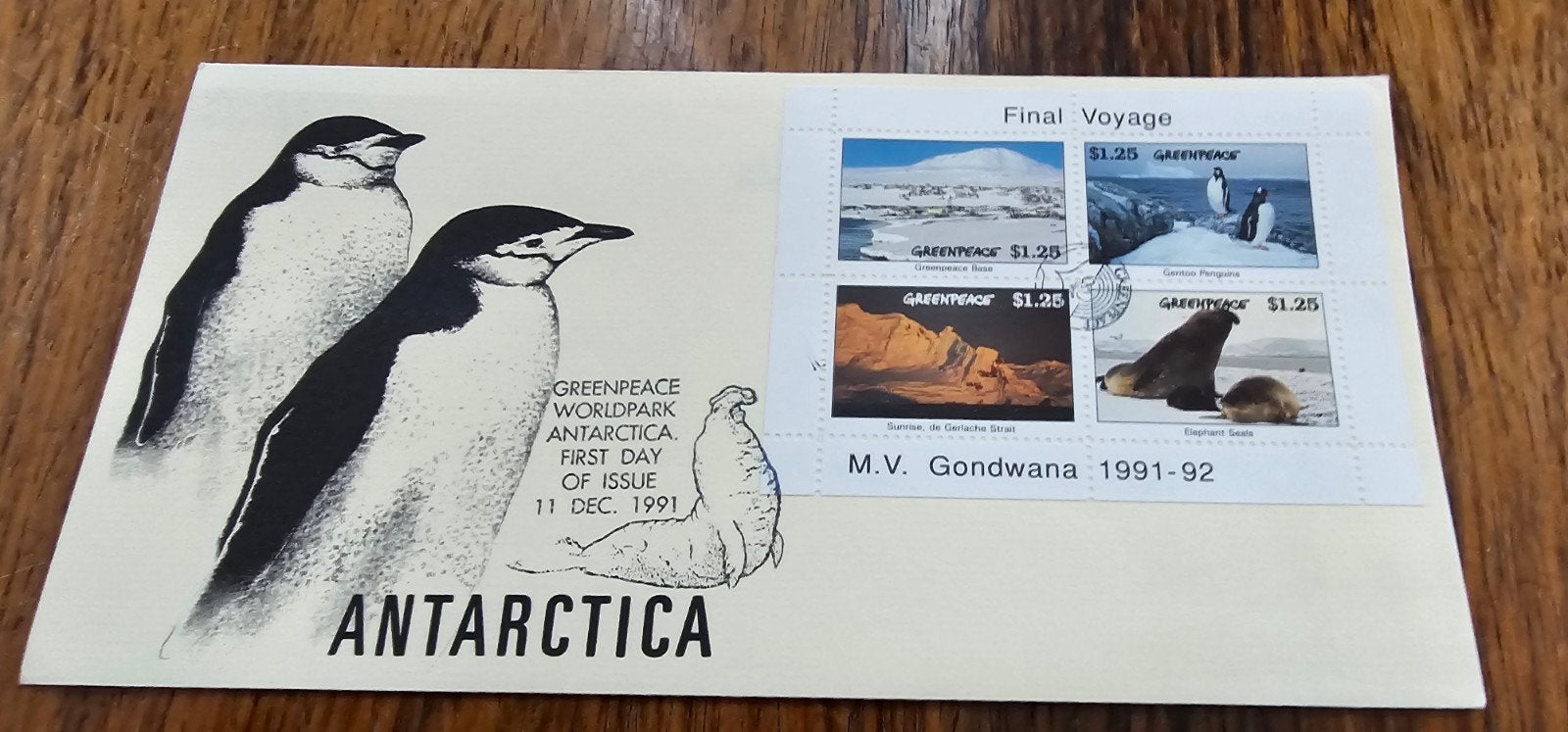 Greenpeace Expeditie Antarctica Envelop, Verzenden