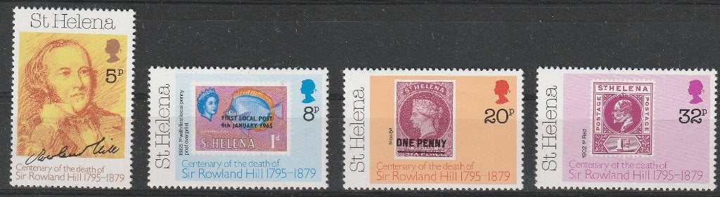 4755. St. Helena 317/20 pfr. Rowland Hill, Postzegels en Munten, Ophalen of Verzenden, Overige landen, Postfris