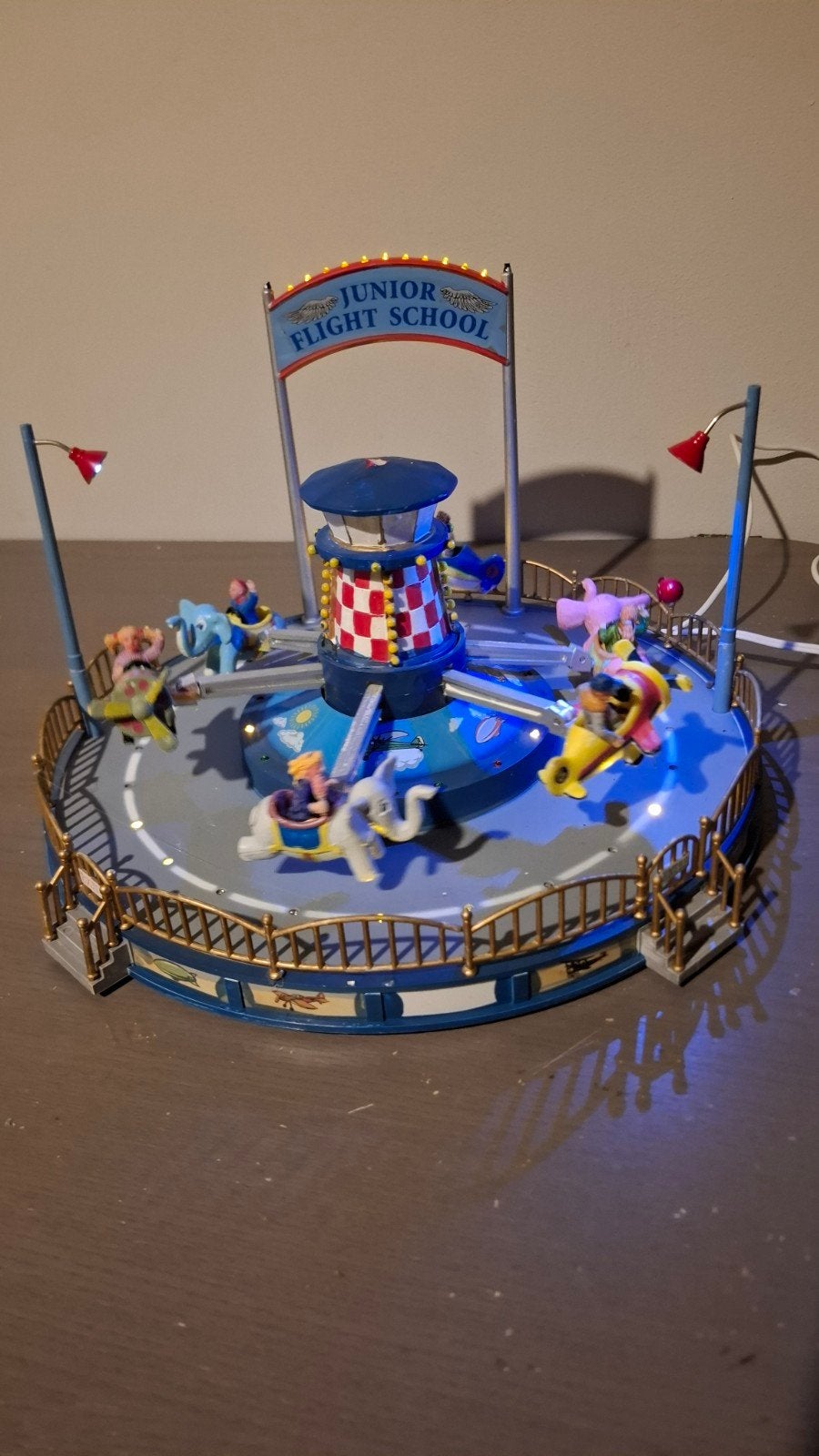 Lemax Junior Flight School kermis carnival kerstdorp, Ophalen of Verzenden