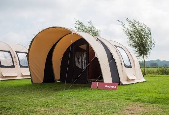 De waard bergeend tunnel tent incl. (optionele) luifel, Caravans en Kamperen, Tenten, Ophalen, Gebruikt, Tot en met 4