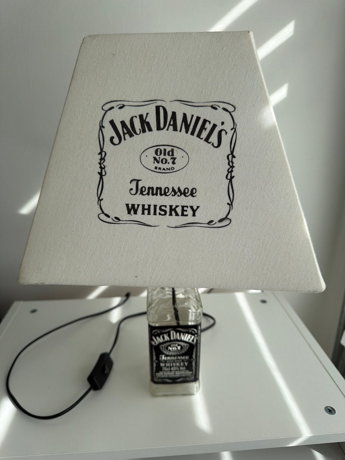Jack Daniel's fles lamp met kap, Ophalen, Gebruikt