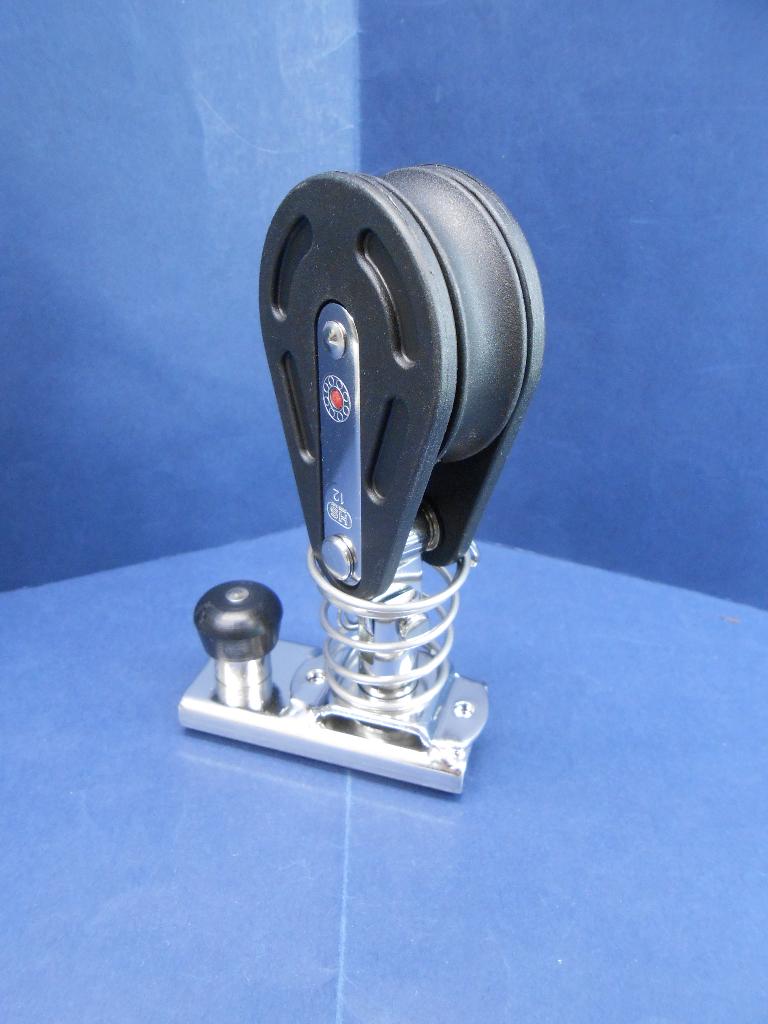 Genua Slede + Blok, 12 mm, voor rail 20 mm, set van 2 stuks, Watersport en Boten, Ophalen of Verzenden, Nieuw, Lijn of Blok