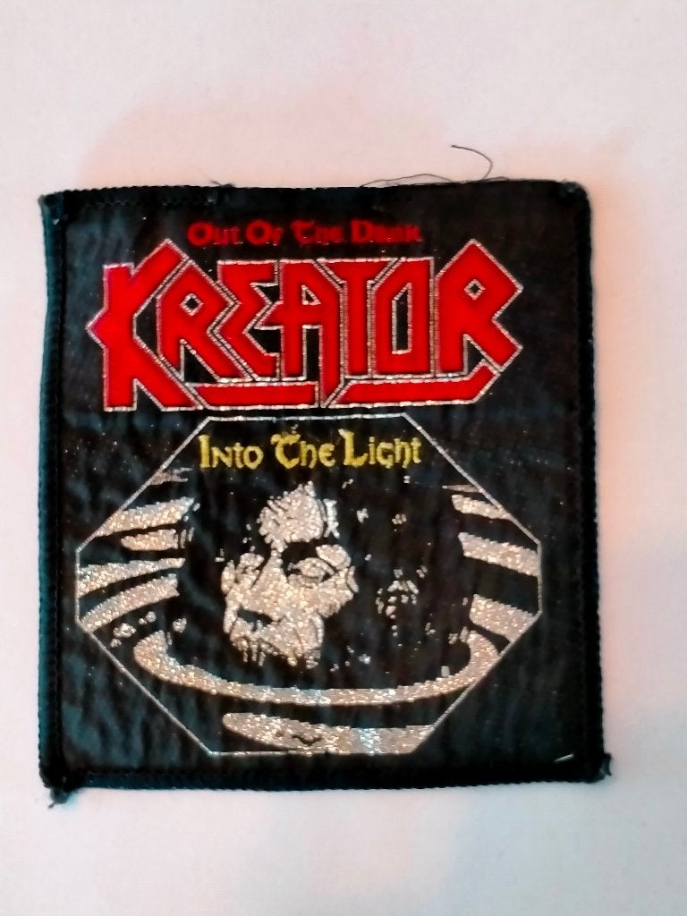 Kreator out of the Dark vintage kleding patch embleem RARE, Verzamelen, Muziek, Artiesten en Beroemdheden, Verzenden, Gebruikt