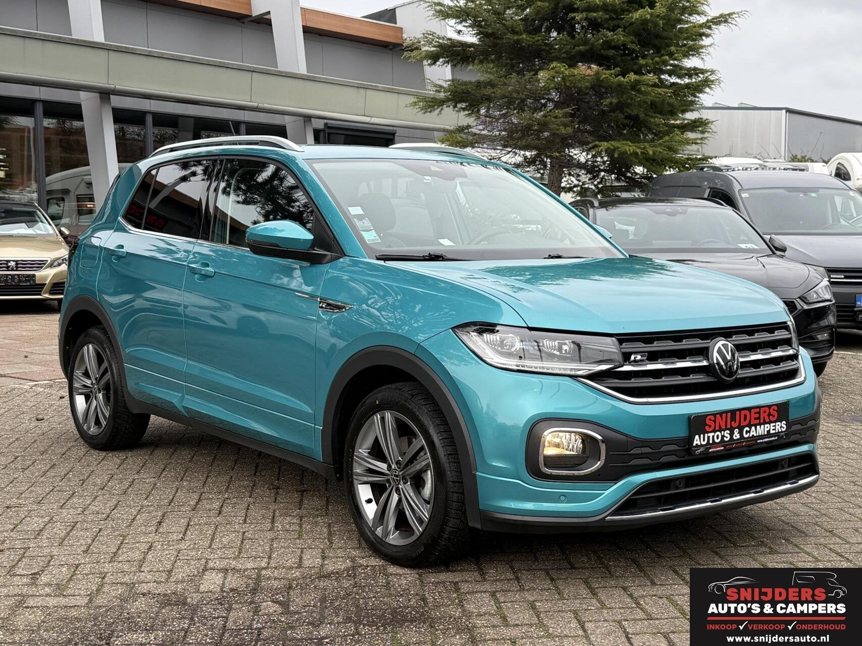 Volkswagen T-Cross 1.0 TSI R-Line virtual dash carplay, Auto's, Voorwielaandrijving, Gebruikt, Zwart, Met garantie (alle)