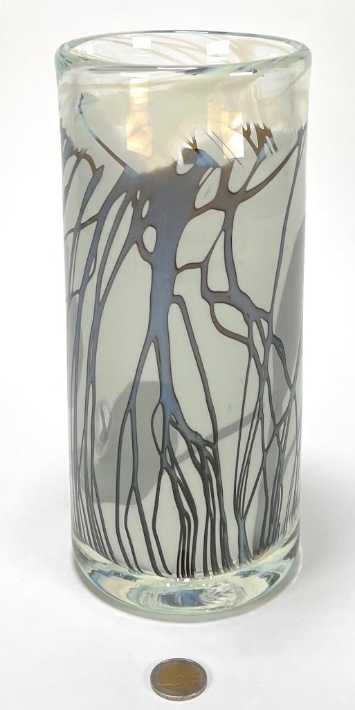 12. Glazen vaas, Willem Heesen - Glasblazerij De Oude Horn, Ophalen of Verzenden, Overige kleuren, Glas, Minder dan 50 cm