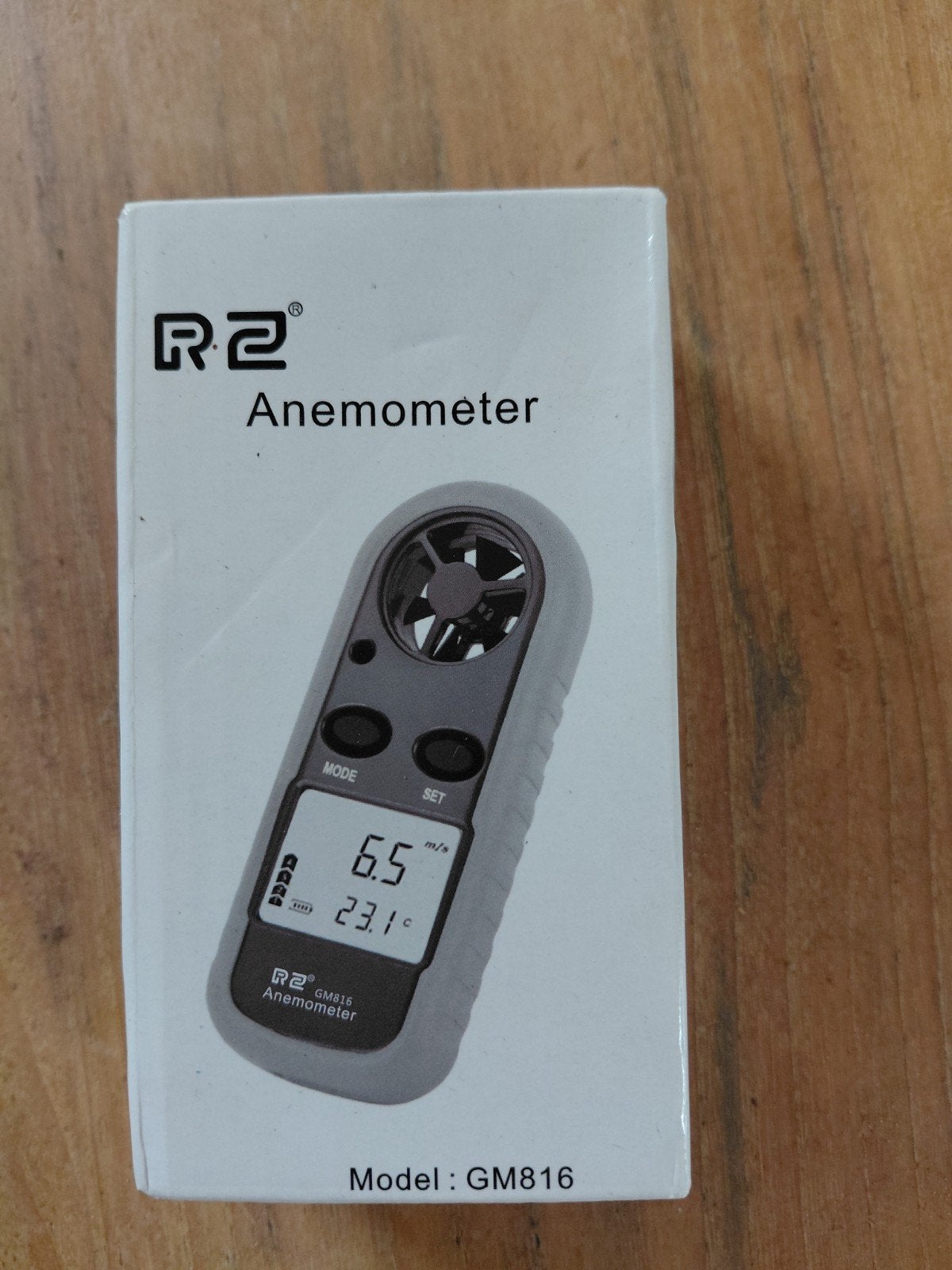 R2 Anemometer GM816 - Windmeter en Temperatuurmeter, Ophalen of Verzenden, Nieuw, Weerstation