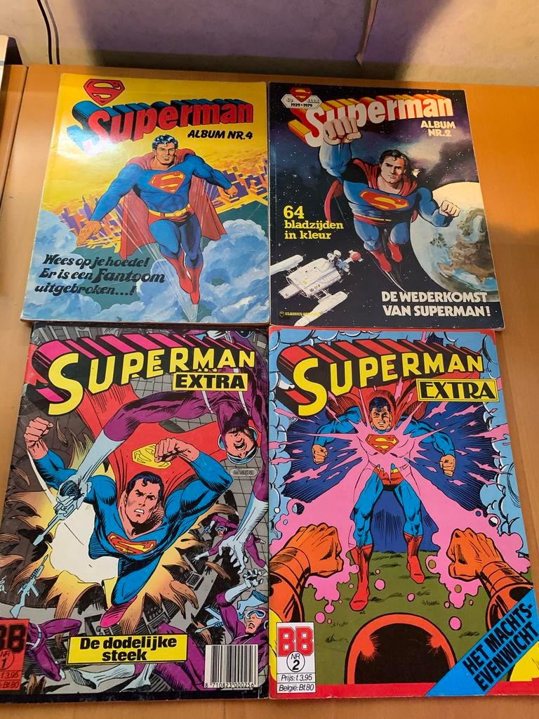Superman Stripboeken Collectie - 4 Albums, Meerdere stripboeken, Ophalen of Verzenden, Gelezen