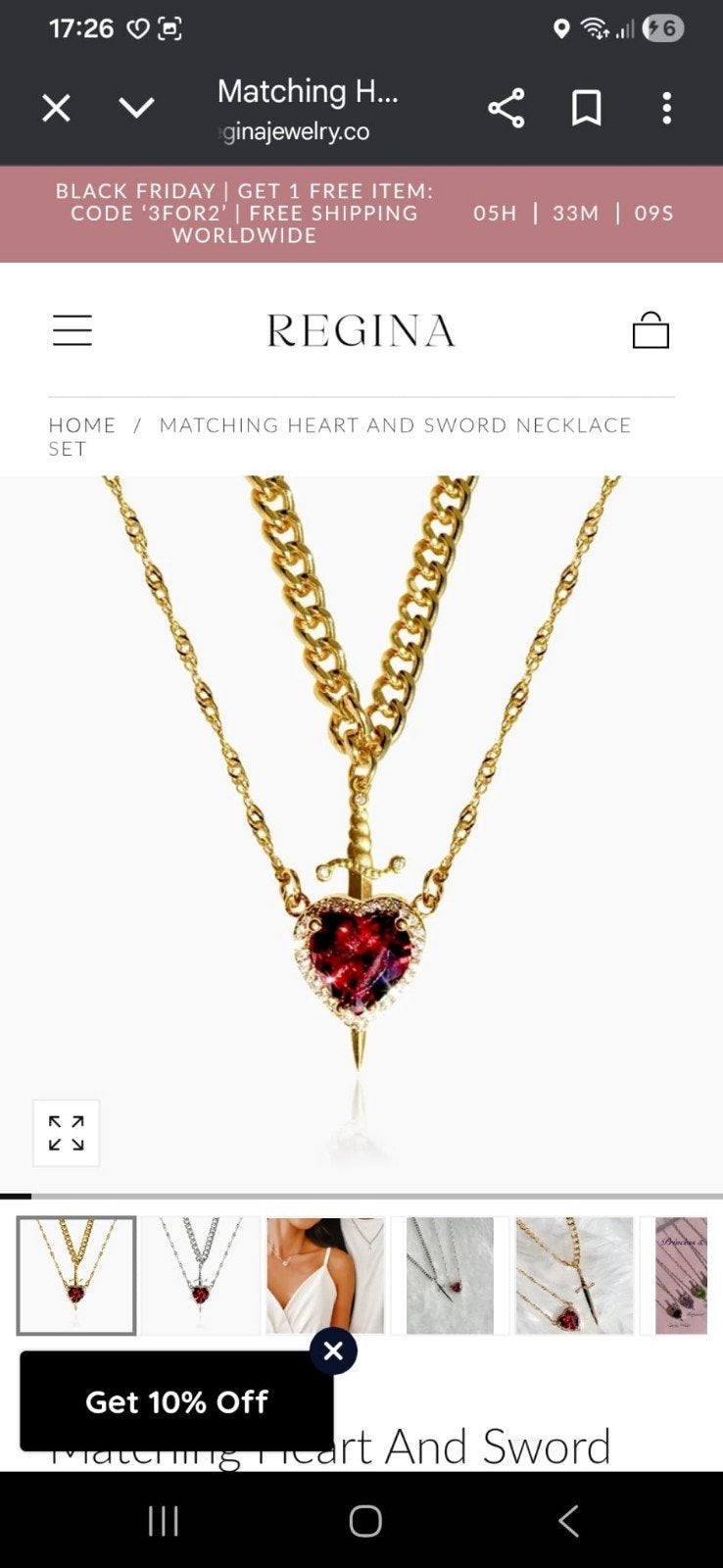 Match hart & zwaard koppelketting., Ophalen of Verzenden, Nieuw, Goud, Overige materialen