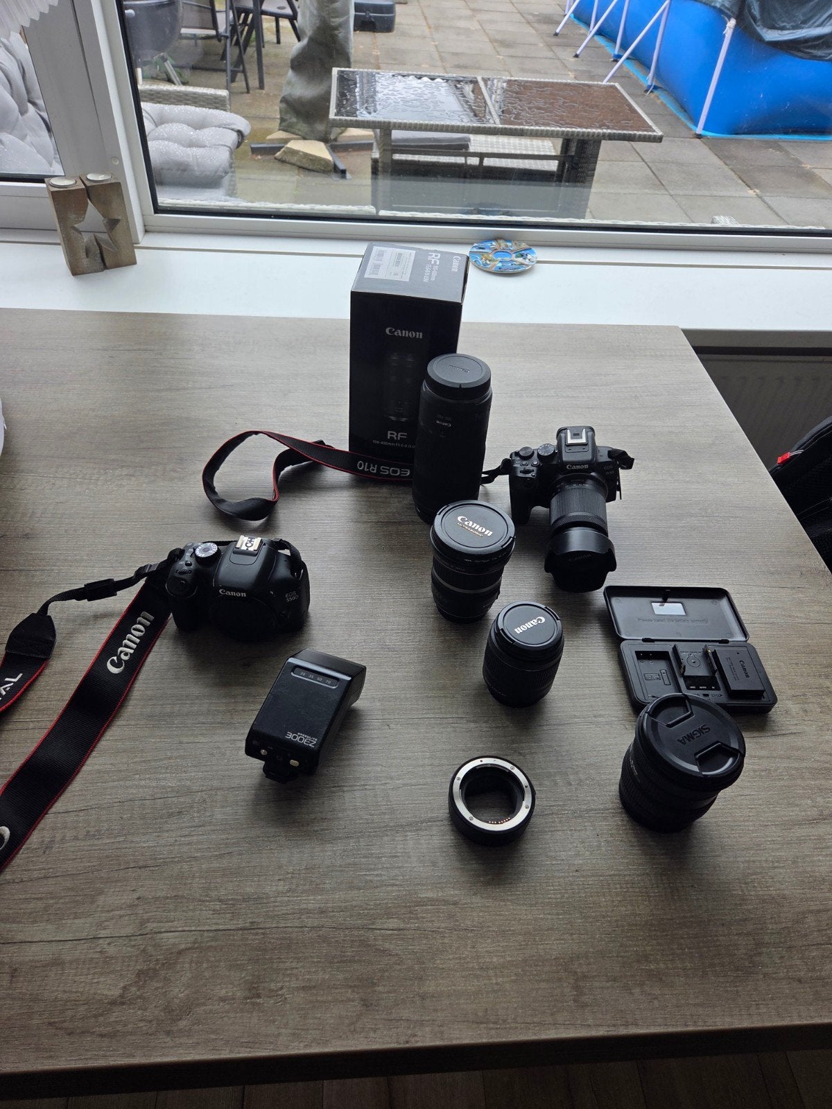 Complete Canon Systeem- en Spiegelreflexcamera Set, Ophalen, Gebruikt, Canon, Overige typen