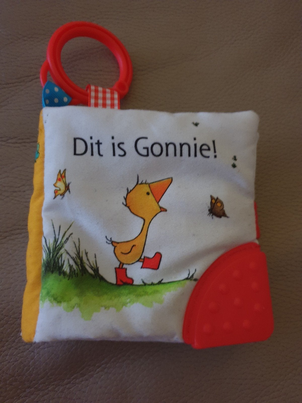 Zacht stoffen boekje 'Dit is Gonnie!' voor baby's, Ophalen of Verzenden, Overige typen